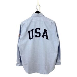 Vintage 1990’s Ralph Lauren Sport Men’s Blaire 100% Cotton USA Shirt Size L